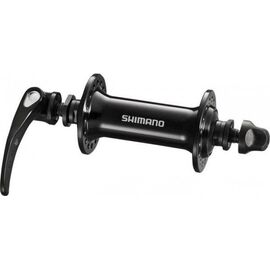 Велосипедная втулка SHIMANO RS400, передняя, 32 отверстия, чёрный, EHBRS400BL, изображение  - НаВелосипеде.рф