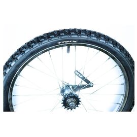 Колесо велосипедное заднее Trix 20", стальной обод, тормозная втулка, камера, покрышка, 20" steel (задняя), изображение  - НаВелосипеде.рф
