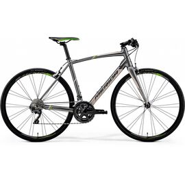 Гибридный велосипед Merida Speeder 80 28" 2019, Вариант УТ-00141247: Рама: L 56 cm (Рост: 175 - 180 cm), Цвет: серо-зеленый , изображение  - НаВелосипеде.рф