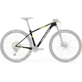 Рама велосипедная Merida Big.Nine Team-FRM 2019, Вариант УТ-00130421: Рама: 17" (Рост: 175 - 180 cm), Цвет: матовый черно-зелено-белый , изображение  - НаВелосипеде.рф