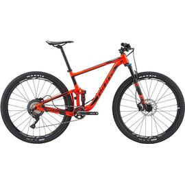 Двухподвесный велосипед Giant Anthem 29er 2 2018, Вариант УТ-00153476: Рама: M (Рост: 180 - 185 cm), Цвет: красный/черный, изображение  - НаВелосипеде.рф