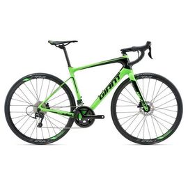 Шоссейный велосипед Giant Defy Advanced 2 28" 2018, Вариант УТ-00153487: Рама: M (Рост: 165 - 170 cm), Цвет: ярко-зеленый/черный, изображение  - НаВелосипеде.рф