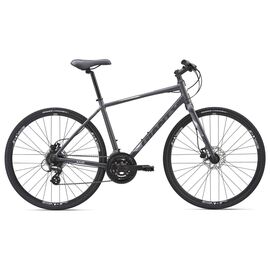 Городской велосипед Giant Escape 2 Disc 28" 2019, Вариант УТ-00153507: Рама: L (Рост: 175 - 180 cm), Цвет: угольный, изображение  - НаВелосипеде.рф