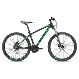Горный велосипед Giant Rincon Disc GI 27,5" 2019, Вариант УТ-00139670: Рама: L (Рост: 185 - 190 cm), Цвет: черный/зеленый, изображение  - НаВелосипеде.рф