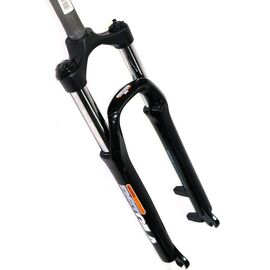 Вилка велосипедная амортизвационная RST GILA MLC, пружинная, механическая блокировка, 26", 100мм, черная, под эксцентрик, изображение  - НаВелосипеде.рф