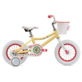 Детский велосипед Giant Liv Adore F/W 12" 2019, Вариант УТ-00139632: Рама: OneSize (Возраст: 2-4 года) Цвет: ярко-желтый, изображение  - НаВелосипеде.рф