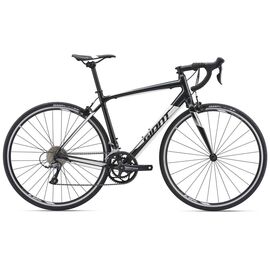 Шоссейный велосипед Giant Contend 3 28" 2019, Вариант УТ-00157519: Рама: L (Рост: 183-193 см), Цвет: черный металлик, изображение  - НаВелосипеде.рф
