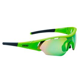 Очки велосипедные BBB, солнцезащитные, 2018 Summit PC Smoke MLC green lens зеленый, черный UNI, BSG-50, изображение  - НаВелосипеде.рф
