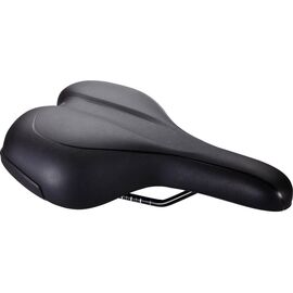 Седло велосипедное BBB 2019 saddle Meander Active 185, City Saddle, Special PU, boron rails, 185 x 270mm, черный, BSD-92, изображение  - НаВелосипеде.рф