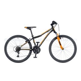 Подростковый велосипед Author Matrix 24" 2020, Вариант УТ-00161419: Рама: 12,5" (Рост: 125 - 150 см), Цвет: черно-оранжевый, изображение  - НаВелосипеде.рф