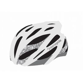 Велошлем Green Cycle New Alleycat, бело-серый матовый, HEL-21-48, Вариант УТ-00128525: Размер: 58-61 см, изображение  - НаВелосипеде.рф