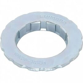 Кольцо стопорное SHIMANO Center Lock для Shimano RT10, серебристый, Y8PW98020, изображение  - НаВелосипеде.рф