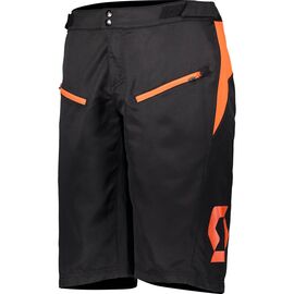 Шорты SCOTT Trail Vertic с памперсом black/exotic orange 2019, 270483-6124, Вариант УТ-00158509: Размер: M, изображение  - НаВелосипеде.рф