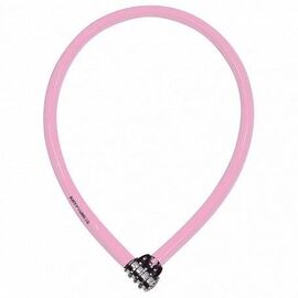 Велосипедный замок Kryptonite Cables KEEPER 665 COMBO CBL тросовый, кодовый, 6 x 650 мм, розовый, 720018002529, изображение  - НаВелосипеде.рф