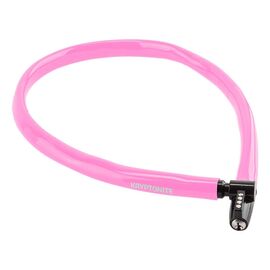 Велосипедный замок Kryptonite Cables KEEPER 665 KEY CBL тросовый, на ключ, 6 x 650 мм, розовый, 720018002475, изображение  - НаВелосипеде.рф