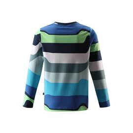 Футболка детская с длинным рукавом для активного отдыха Reima Girland BLUE 2018, Вариант УТ-00073139: Рост: 152, изображение  - НаВелосипеде.рф