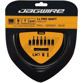 Набор рубашек и тросиков переключения Jagwire Pro Shift Kit 1X Stealth (матовый) Black, PCK559, изображение  - НаВелосипеде.рф