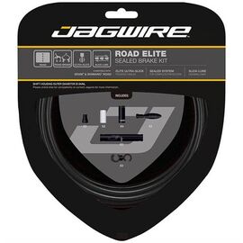 Набор рубашек и тросиков тормоза Jagwire Road Elite Sealed Brake Kit, черный, SCK050, изображение  - НаВелосипеде.рф