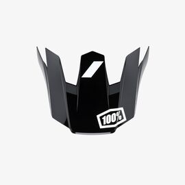 Козырек к велошлему 100% Trajecta Replacement Visor, черно-белый, 81023-011-01, изображение  - НаВелосипеде.рф