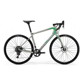 Шоссейный велосипед Merida Silex 6000 LTD 28" 2018, Вариант УТ-00131139: Рама: М 50 см (Рост: 165-170 см), Цвет: MattMetallicGrey/Green, изображение  - НаВелосипеде.рф