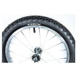 Колесо велосипедное переднее 16", алюминиевый обод, передняя втулка, камера, покрышка Trix, 16" allo, изображение  - НаВелосипеде.рф