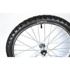 Колесо велосипедное переднее 20", стальной обод, передняя втулка, камера, покрышка Trix, 20" steel (переднее), изображение  - НаВелосипеде.рф