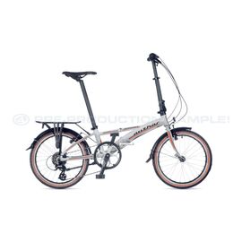 Складной велосипед Author Simplex 20" 2020, Вариант УТ-00162092: Рама: М (рост :145-190 см), Цвет: серебристо-красный , изображение  - НаВелосипеде.рф