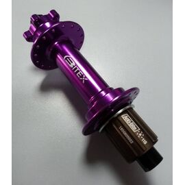 Втулка велосипедная Bitex, задняя, под кассету, для фэтбайка, FB-MTR12-197Purple_ShimAL, изображение  - НаВелосипеде.рф