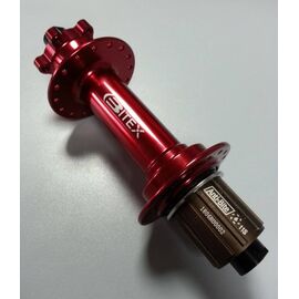 Втулка велосипедная Bitex, задняя, под кассету, для фэтбайка, FB-MTR12-197Red_ShimA, изображение  - НаВелосипеде.рф