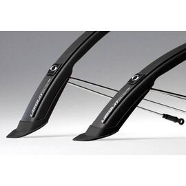 Крылья SIMPLA UBIQUIT SDL, для велосипедов, 28”, 50 мм, черные с черным наконечником,S26.5, изображение  - НаВелосипеде.рф
