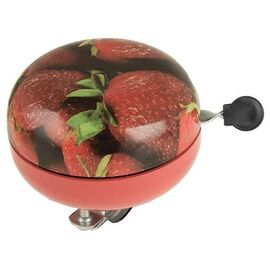 Звонок M-Wave STRAWBERRY, D-80 мм, 420312, изображение  - НаВелосипеде.рф