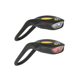 Комплект фонарей M-Wave, 2 функции, 1 светодиод, черный с желтой кнопкой, дизайн Tour de France, 220598, изображение  - НаВелосипеде.рф