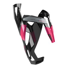 Флягодержатель велосипедный Elite Custom Race Plus, fiberglass, черный, лиловый рисунок, EL0140611, изображение  - НаВелосипеде.рф