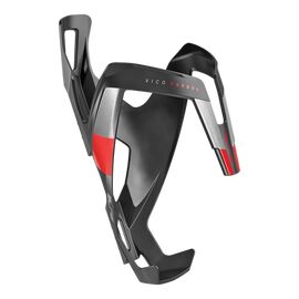 Флягодержатель велосипедный Elite Vico, карбон, красный, EL0156103, изображение  - НаВелосипеде.рф