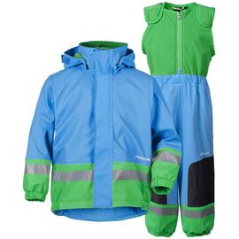 Костюм детский Didriksons BOARDMAN KIDS SET, бирюзовый/зелёный лайм, 500472, Вариант УТ-00163590: Размер: 70, изображение  - НаВелосипеде.рф