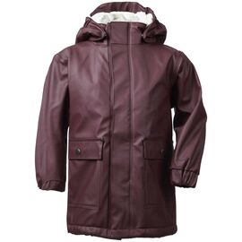 Куртка детская Didriksons EKHOLM KIDS GALON COAT, бургундия, 501896, Вариант УТ-00163700: Размер: 100, изображение  - НаВелосипеде.рф