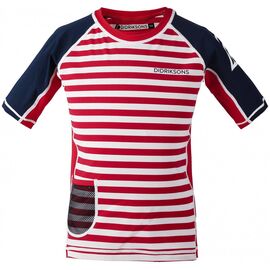 Рубашка детская DIDRIKSONS SURF KIDS UV TOP, красная полоска, 502473, Вариант УТ-00163831: Размер: 100, изображение  - НаВелосипеде.рф