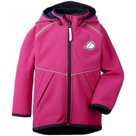 Куртка детская Didriksons ELMAN KIDS SOFTSHELL JACKET, фуксия, 502455, Вариант УТ-00163703: Размер: 80, изображение  - НаВелосипеде.рф