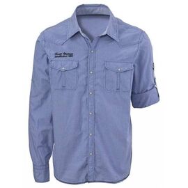 Рубашка Scott Caplet, длинный рукав, blue minimal(голубой), 2019, Вариант УТ-00143079: Размер: М, изображение  - НаВелосипеде.рф