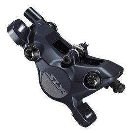 Калипер SHIMANO SLX M7100, гидравлика, post mount, полимерные колодки G03S, без кулера, без адаптера, IBRM7100MPRX, изображение  - НаВелосипеде.рф