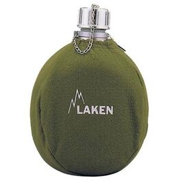 Фляга Laken Clasica 111 в чехле screw cap, хаки, 1л, 13354, изображение  - НаВелосипеде.рф