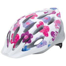 Велошлем детский Giro FLUME white/pink roses, Вариант УТ-00000387: Размер: U (50-57 см), изображение  - НаВелосипеде.рф