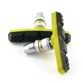 Тормозные колодки для велосипеда Vinca Sport, жёлтые-черные,  (60мм) пара,VB 262, изображение  - НаВелосипеде.рф