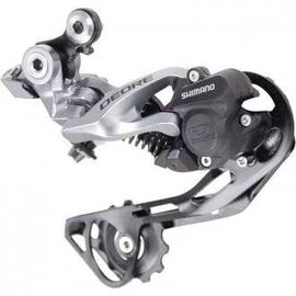 Переключатель Shimano задний Deore, M615, GS, 10 скоростей, серебристый IRDM615GSS, изображение  - НаВелосипеде.рф
