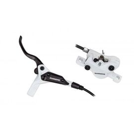 Тормоз Shimano M396, дисковый, левый передний, пластиковая колодка, 1000мм, EM396MFPRA100, изображение  - НаВелосипеде.рф
