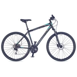 Гибридный велосипед AUTHOR Grand 2017, Вариант УТ-00023331: Рама 18" (Рост: 165-178см); Цвет: черный/бирюза, изображение  - НаВелосипеде.рф