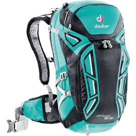 Рюкзак Deuter Attack 18 SL, женский, защита спины, 45х25х20, 18 л, бирюзовый, 3200116_2706, изображение  - НаВелосипеде.рф