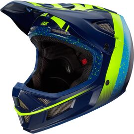 Велошлем Fox Rampage Pro Carbon Kroma Helmet Navy, 15321-007, Вариант УТ-00043050: Размер: L (59-60 см), изображение  - НаВелосипеде.рф
