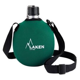 Фляга Laken Clasica 121 в чехле screw cap, зеленый, 1л, 13360, изображение  - НаВелосипеде.рф