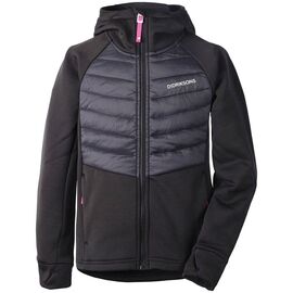 Куртка подростковая Didriksons TOVIK GS HYBRID HOODIE, черный, 502375, Вариант УТ-00164645: Размер: 130 , изображение  - НаВелосипеде.рф